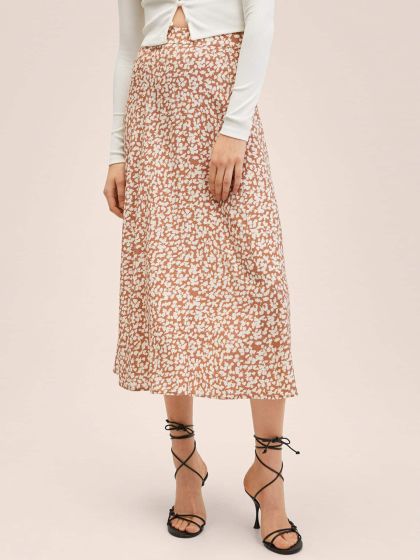 American eagle outfitters leopard midi skirt deals