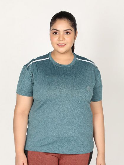 Buy LAASA SPORTS Women Charcoal Training Or Gym Premium Cotton T Shirt -  Tshirts for Women 17026888