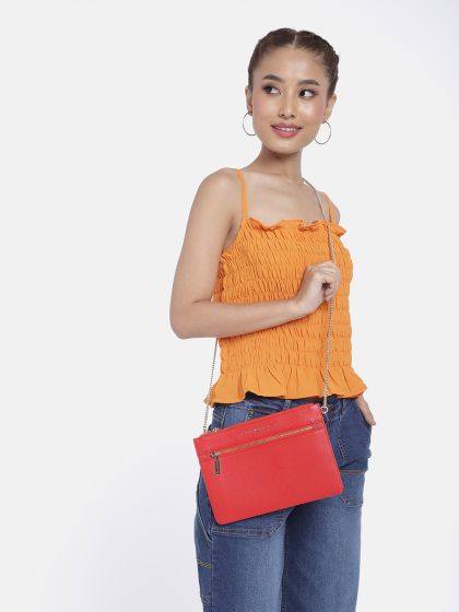 Tommy hilfiger shop red sling bag