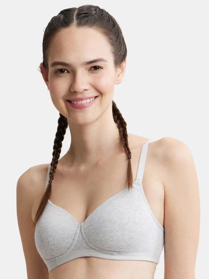Buy Clovia Cotton Padded Non Wired T Shirt Teen Bra - Bra for Women 9018809