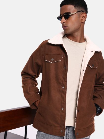 Forever 21 mens sherpa jacket sale