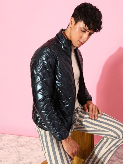 Buy Red Tape Men Black Padded Sleeveless Jacket Jackets for Men