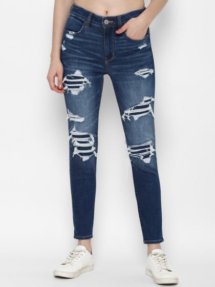 American Eagle Outfitters Slim Women Black Jeans - Buy American