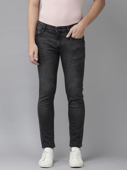 Buy Pepe Jeans Men Black Vapour Slim Fit Mid Rise Light Fade