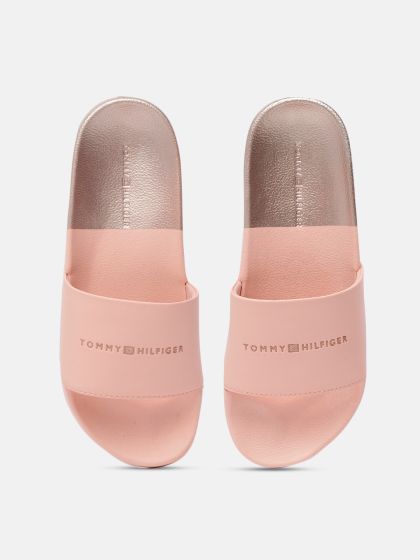 Tommy hilfiger sliders shop womens pink