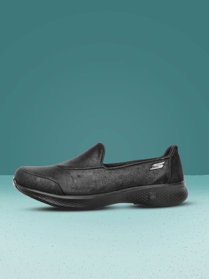 Buy Skechers Women Charcoal Go Walk 4 Glorify Walking Shoes