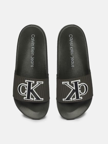 Calvin klein slides mens clearance