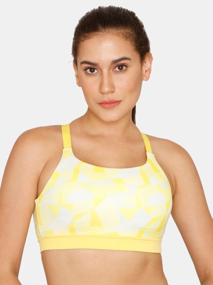 Buy Zelocity Quick Dry Sports Bra With Removable Padding - Magenta
