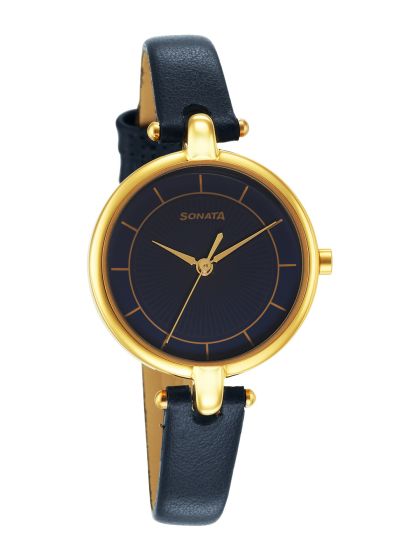 Buy Sonata Wedding Women Beige Analogue Watch NL87001QL01