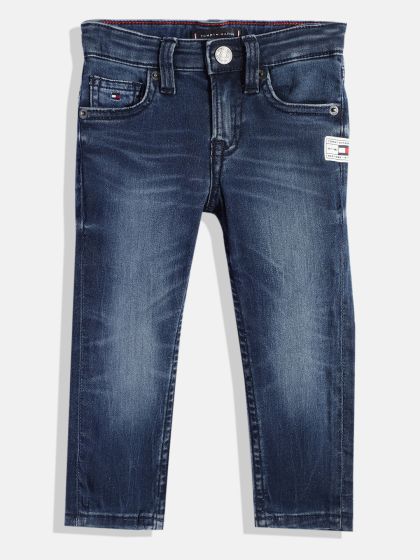 Buy Tommy Hilfiger Boys Slim Fit Heavy Fade Stretchable Jeans