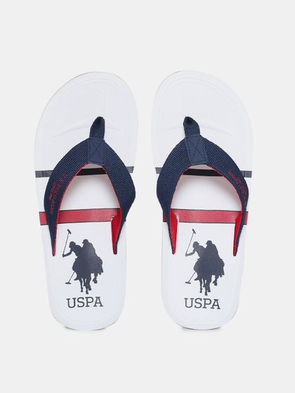 Navy Blue AZZARO Solid Thong Flip Flops 