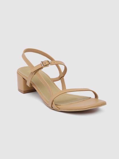 Buy Inc 5 Beige Kitten Heel Sandals Heels for Women 18985256