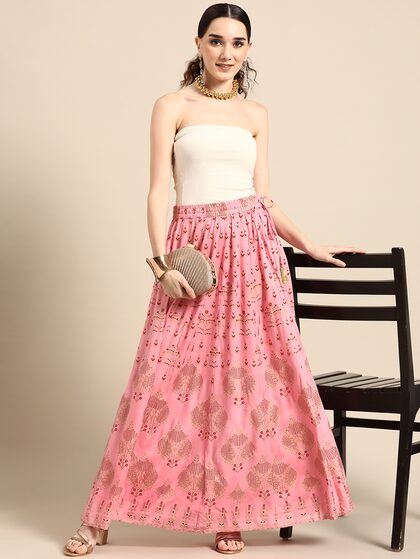 Buy FabAlley White Checks Skirt for Women Online  Tata CLiQ