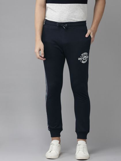 Buy U.S. POLO ASSN. Textured Drawstring Track Pants online