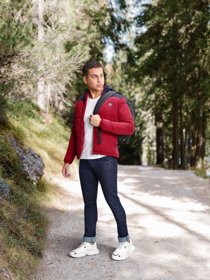 Mens cropped sale puffer jacket