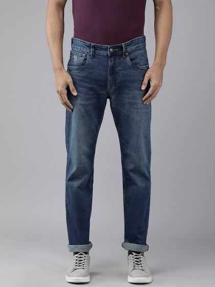 Buy U.S. Polo Assn. Denim Co. Brandon Slim Tapered Fit Blue Jeans 