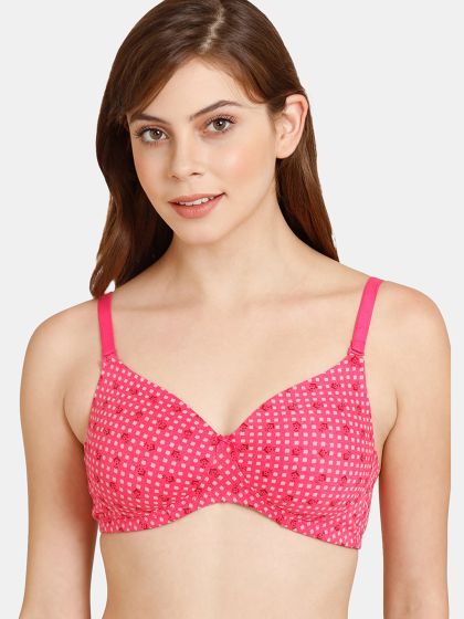 Buy Zivame Women's Cotton Underwire Lightly Padded Seamless Padded