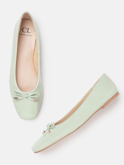 Mint green flat hotsell shoes