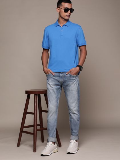 Buy UNDER ARMOUR Men Self Design Iso Chill Polo Collar Sports T