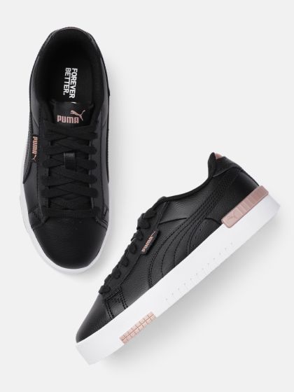 Buy Puma Women Black Carina Leather Sneakers Casual Shoes for