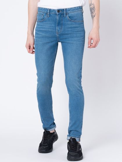 Buy Red Tape Men Skinny Fit Light Fade Cotton Stretchable Jeans