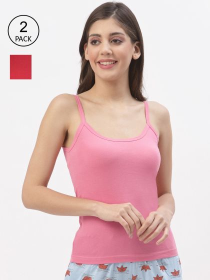 Buy Clovia Women Red Solid Camisole CM0008P04XL - Camisoles for