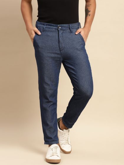 Buy Locomotive Blue Slim Fit Cross Pocket Jeans Jeans for Men