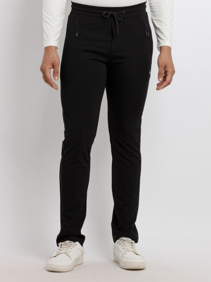 Buy FRENCH FLEXIOUS Men Black Solid Track Pants - Track Pants for Men  18178946