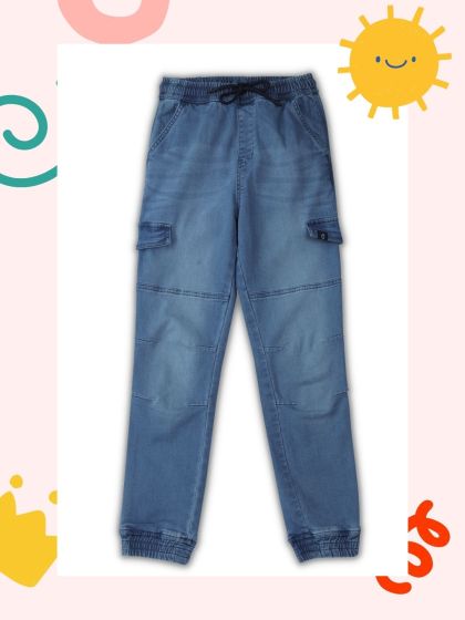 Boys drawstring jeans 2025