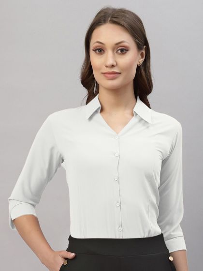H and m white shirt womens sales
