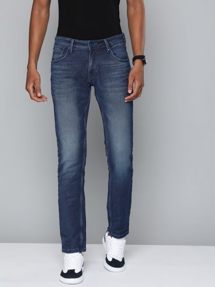 Buy Lawman Pg3 Men Blue Skinny Fit Heavy Fade Stretchable Jeans