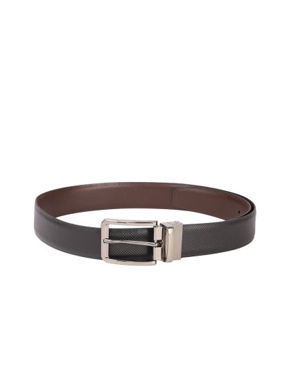 Buy Louis Philippe Men Black & Brown Reversible Leather Belt