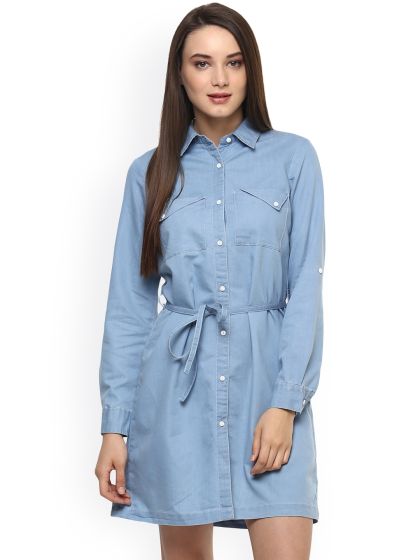 Vero Moda Black Lightweight Denim Shirt Dress