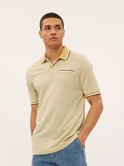 Polo featherweight mesh henley top