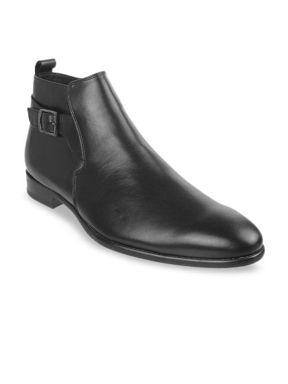 Buy Hush Puppies Men Black High Top Chelsea Boots Boots for Men