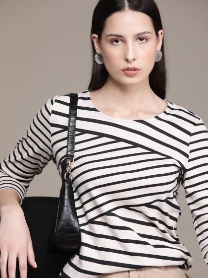 Buy Macy's Karen Scott Women Pure Cotton Polo Collar T Shirt
