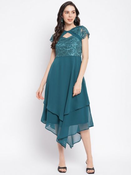 Buy Latin Quarters V Neck A Line Maxi Dress Dresses for Women