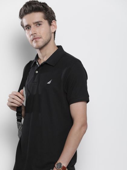 Buy Nautica Men Pink Performance Deck Polo T Shirt Tshirts for
