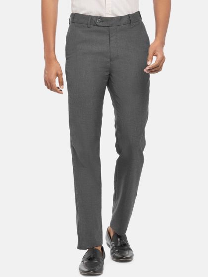 Buy Mchenry Men Jet Black Solid Poly Viscose Regular Fit Formal Trousers  Online at Best Prices in India  JioMart