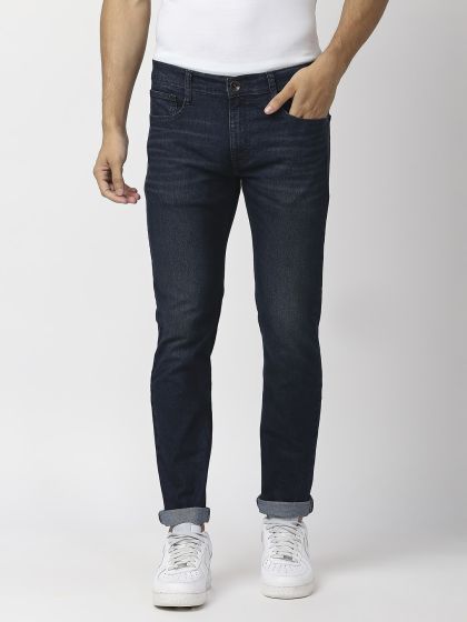 Buy Pepe Jeans Men Navy Blue Vapour Slim Fit Low Rise Clean Look  Stretchable Jeans - Jeans for Men 2316722