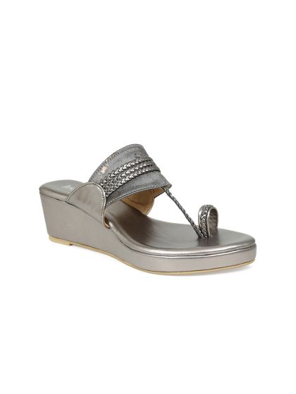 Grey Women Floral Strap Wedges, Size: 36-41 at Rs 565/pair in Mumbai