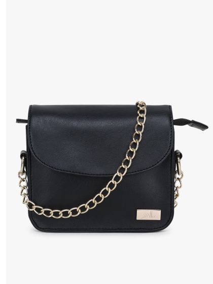 Elle crossbody chain bag in black