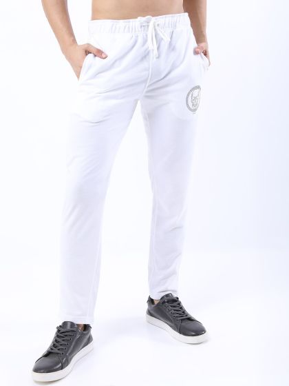 Buy Playboy Men Grey Melange Solid Regular Fit Track Pants Track