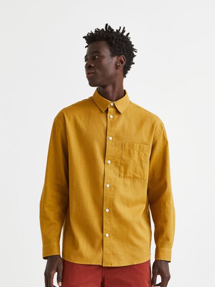 H and m grandad shirt clearance