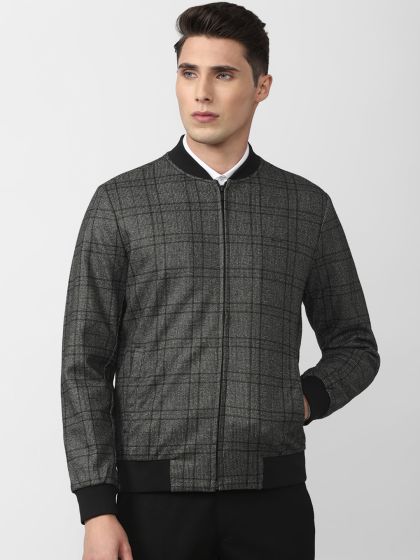 Buy Van Heusen Men Grey Padded Jacket Jackets for Men 16173704