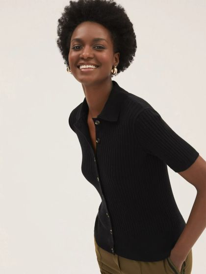Marks and spencer black cardigan womens hot sale