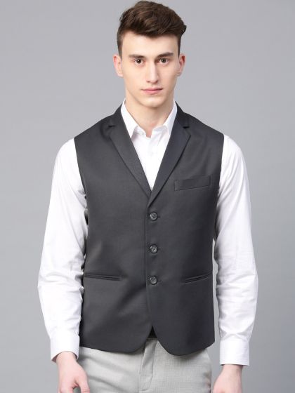 Manq solid hotsell men's waistcoat