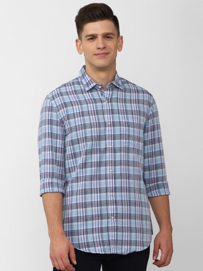 Peter england casual outlet check shirts