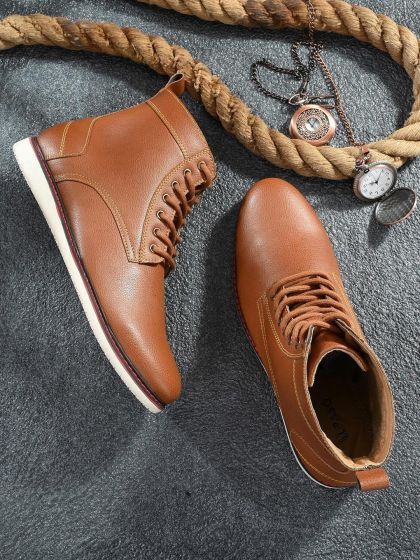 United colors of cheap benetton men's leather boots