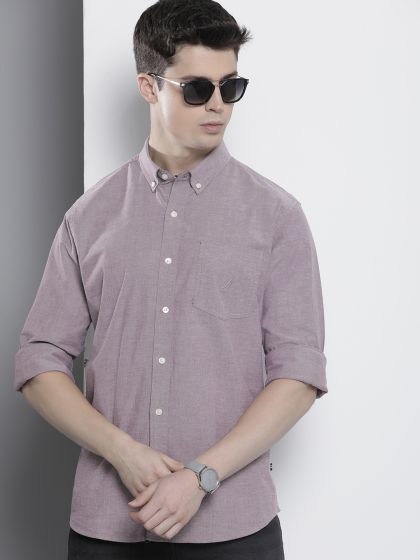 Buy H&M Men Regular Fit Textured Knit Resort Shirt - Shirts for